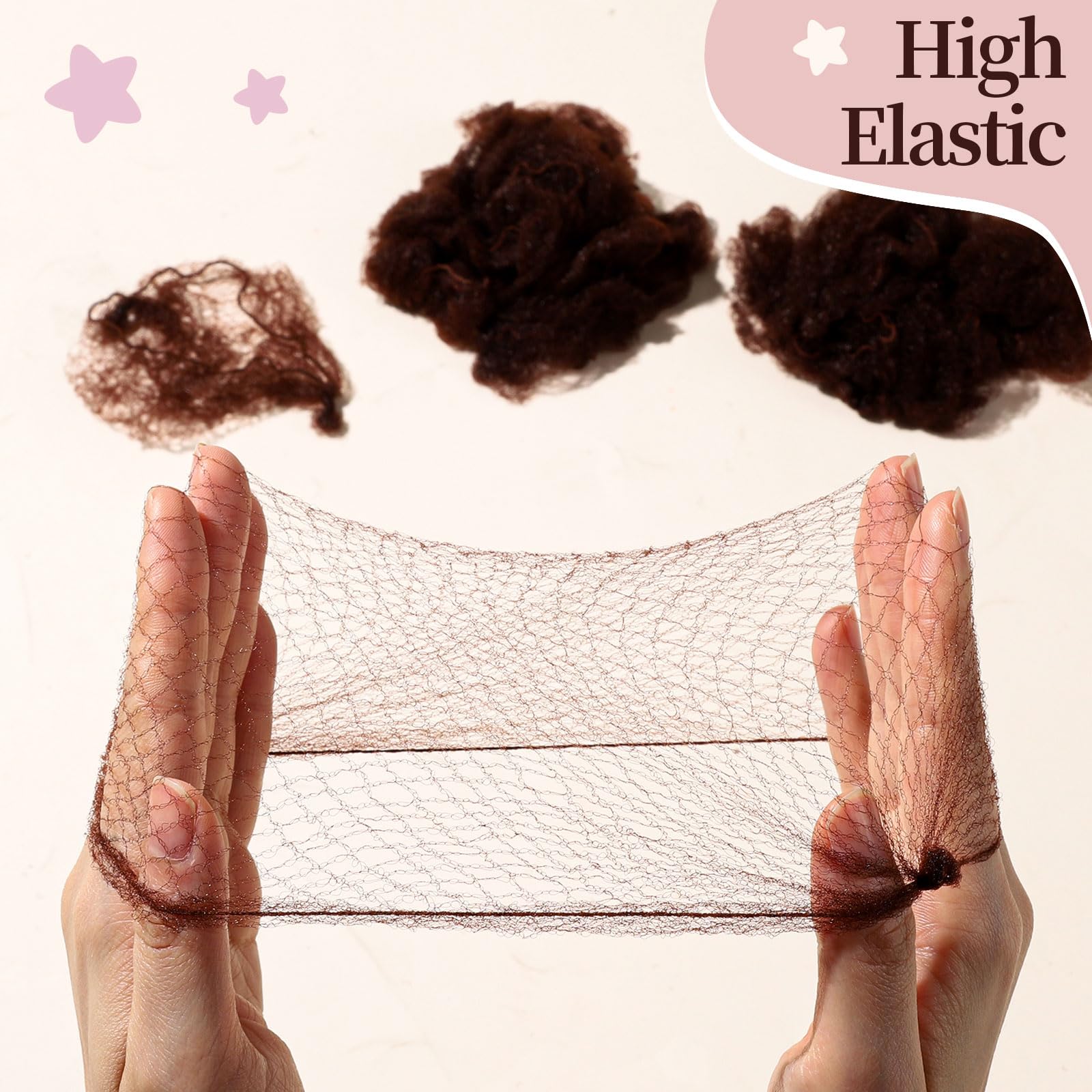 Back view of a child dancer wearing the Fandamei invisible bun net for hair styling