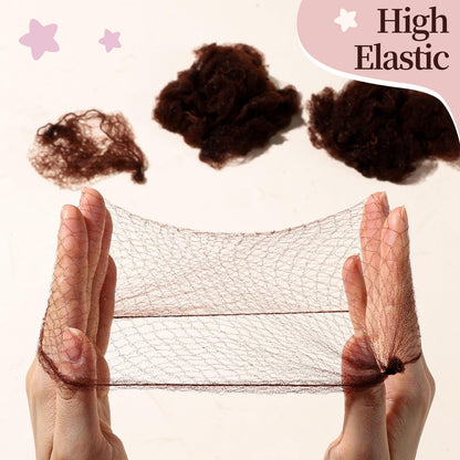 Back view of a child dancer wearing the Fandamei invisible bun net for hair styling