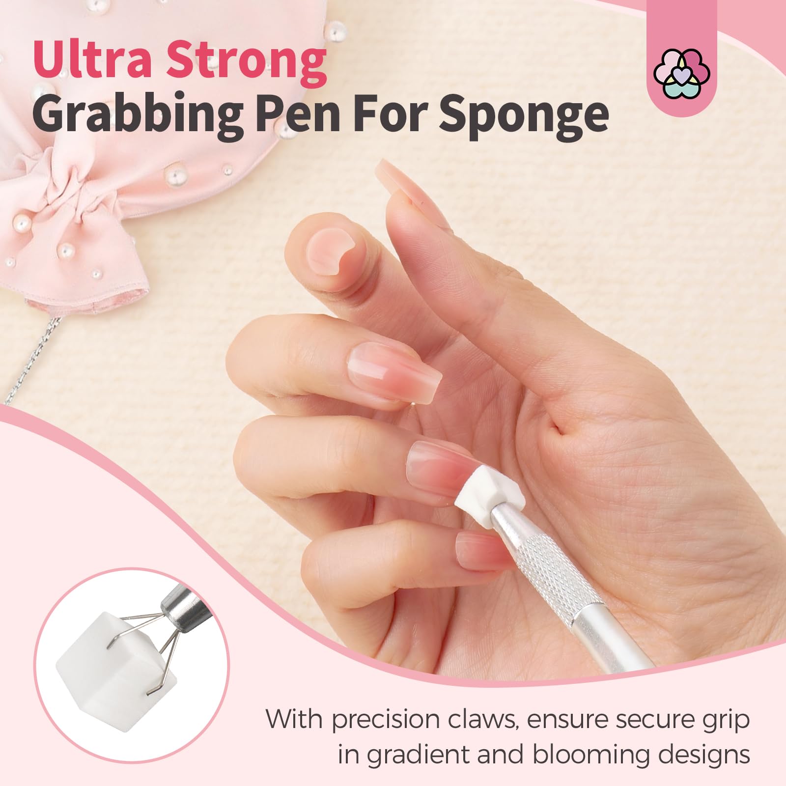 Saviland white sponge blocks for gradient nails