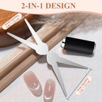 Cylindrical double ended magnet wand for 3D gel effects