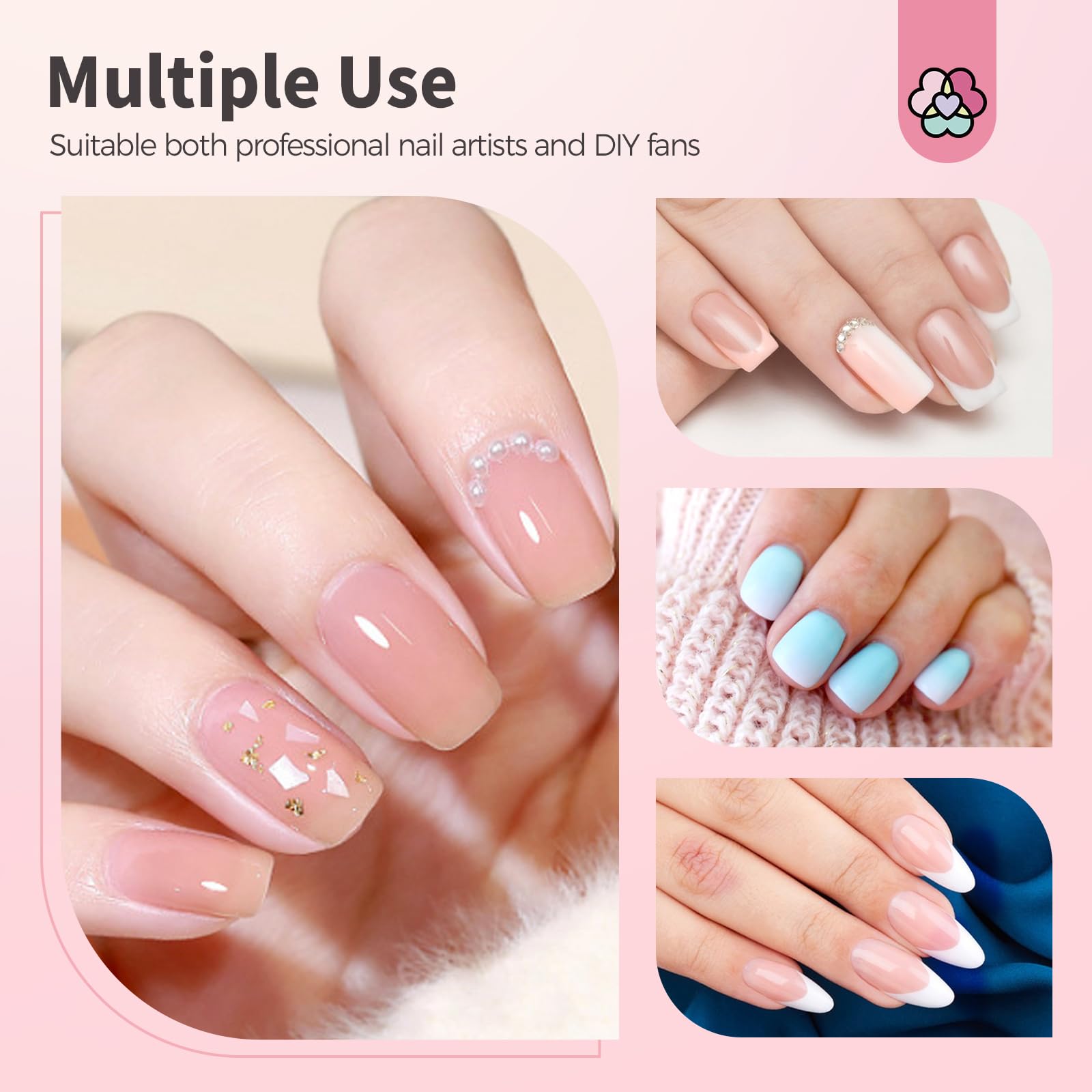 Applying ombre nail art using Saviland sponge and grabbing pen