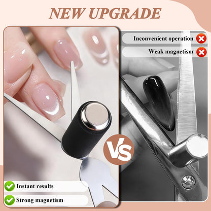 DIY home manicure with magnetic nail wand