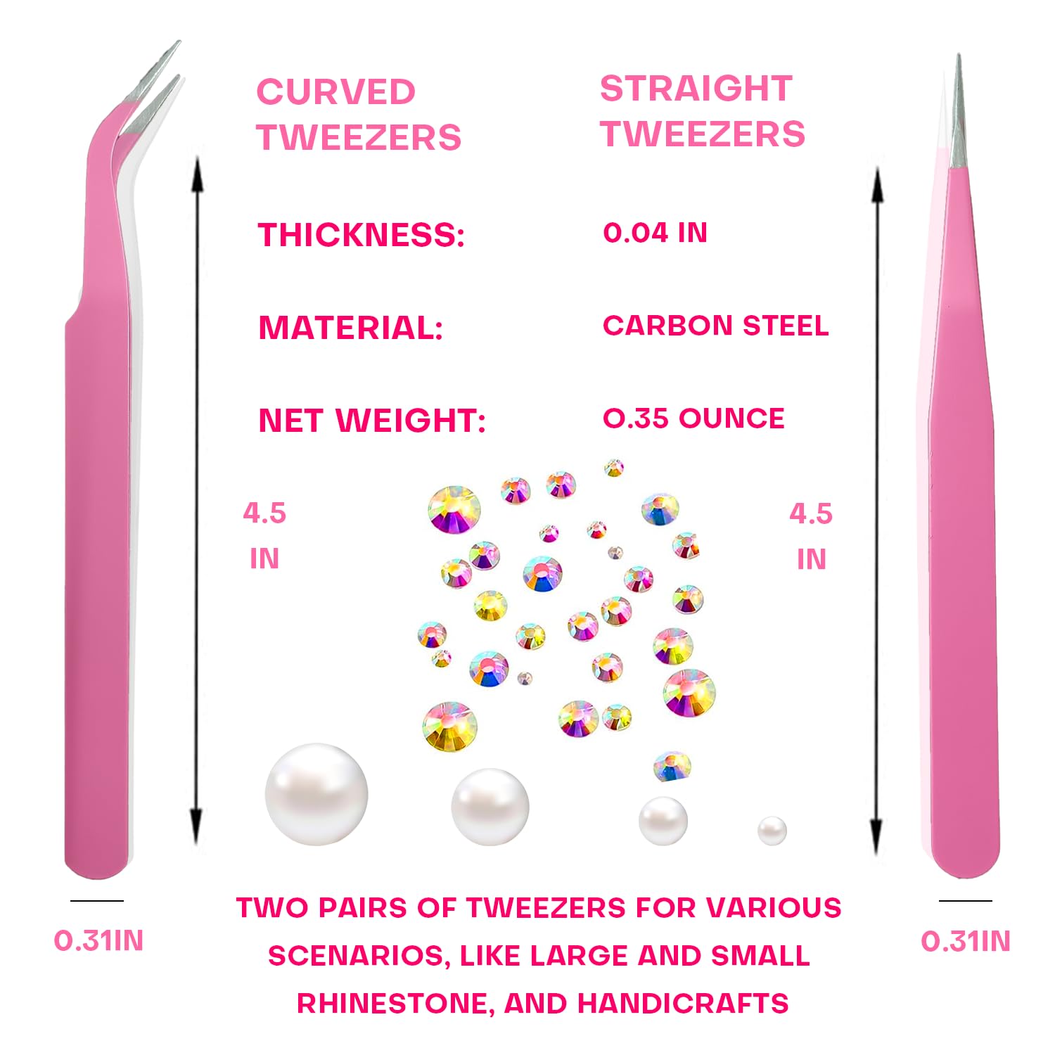 Full contents of Yaoociy rhinestone picker kit including four wax heads