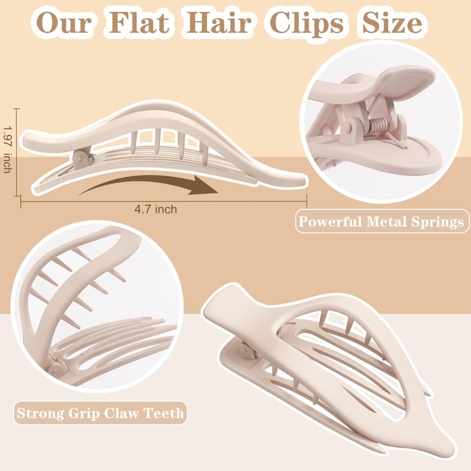 AOENJIE side slide volume hair clips laid out in multiple pastel colors.