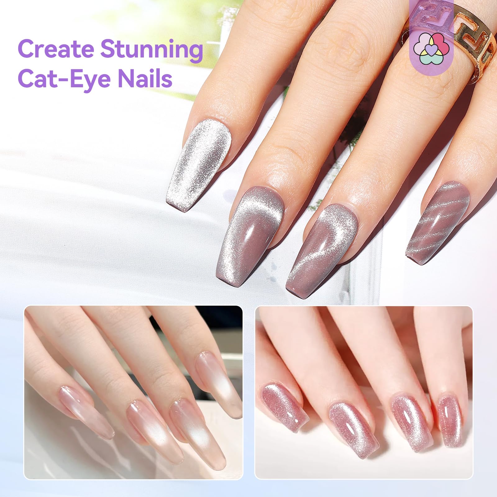 Complete Saviland magnetic nail art tool set