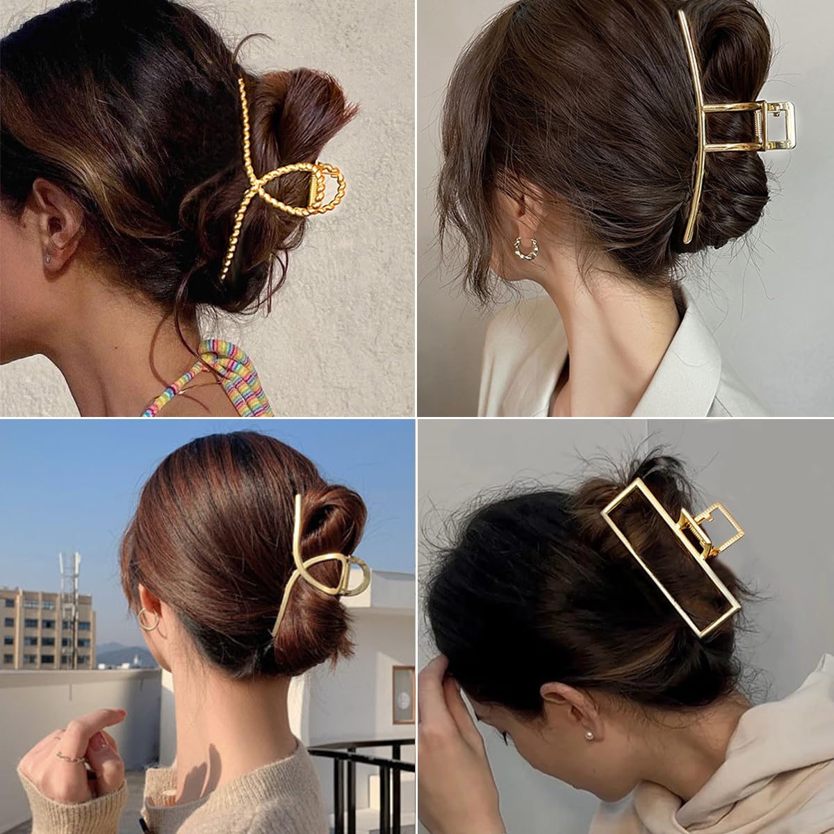 Side view of Parcce 4.3 inch metal hair clip mechanism
