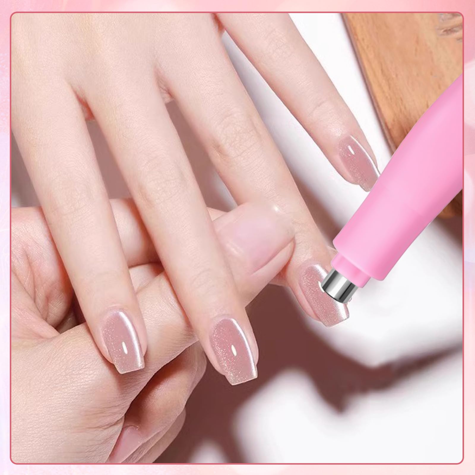 CYUXING cat eye nail magnet demonstrating round tip head