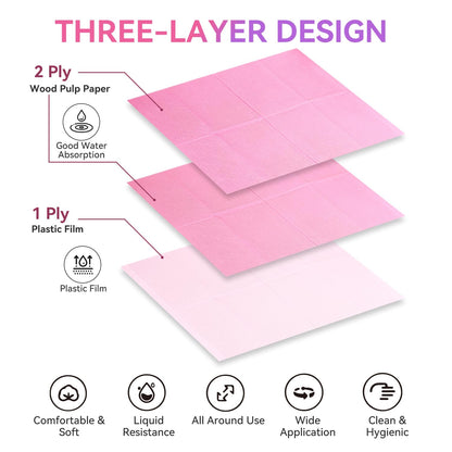 Manicure setup using Makartt disposable paper mats