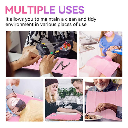 Makartt disposable mats used as tattoo table covers