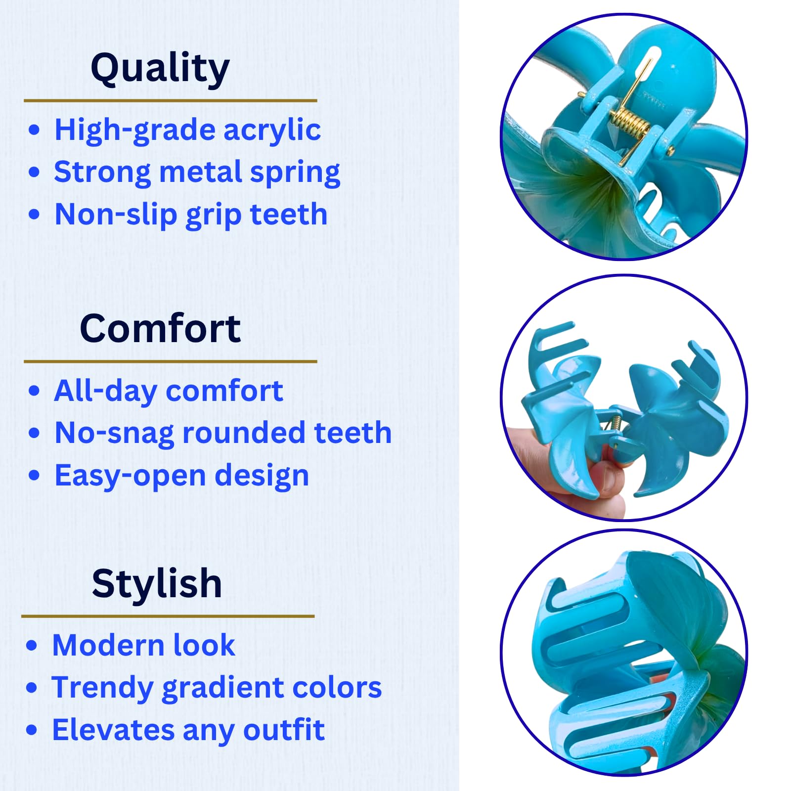 Dogode hair styling accessories for thick and thin hair