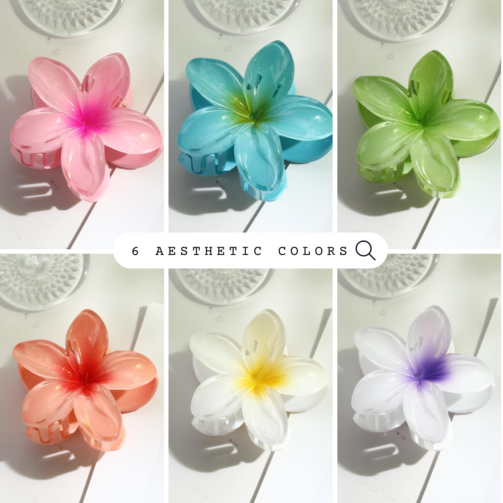 Detail of Dogode flower hair pin design