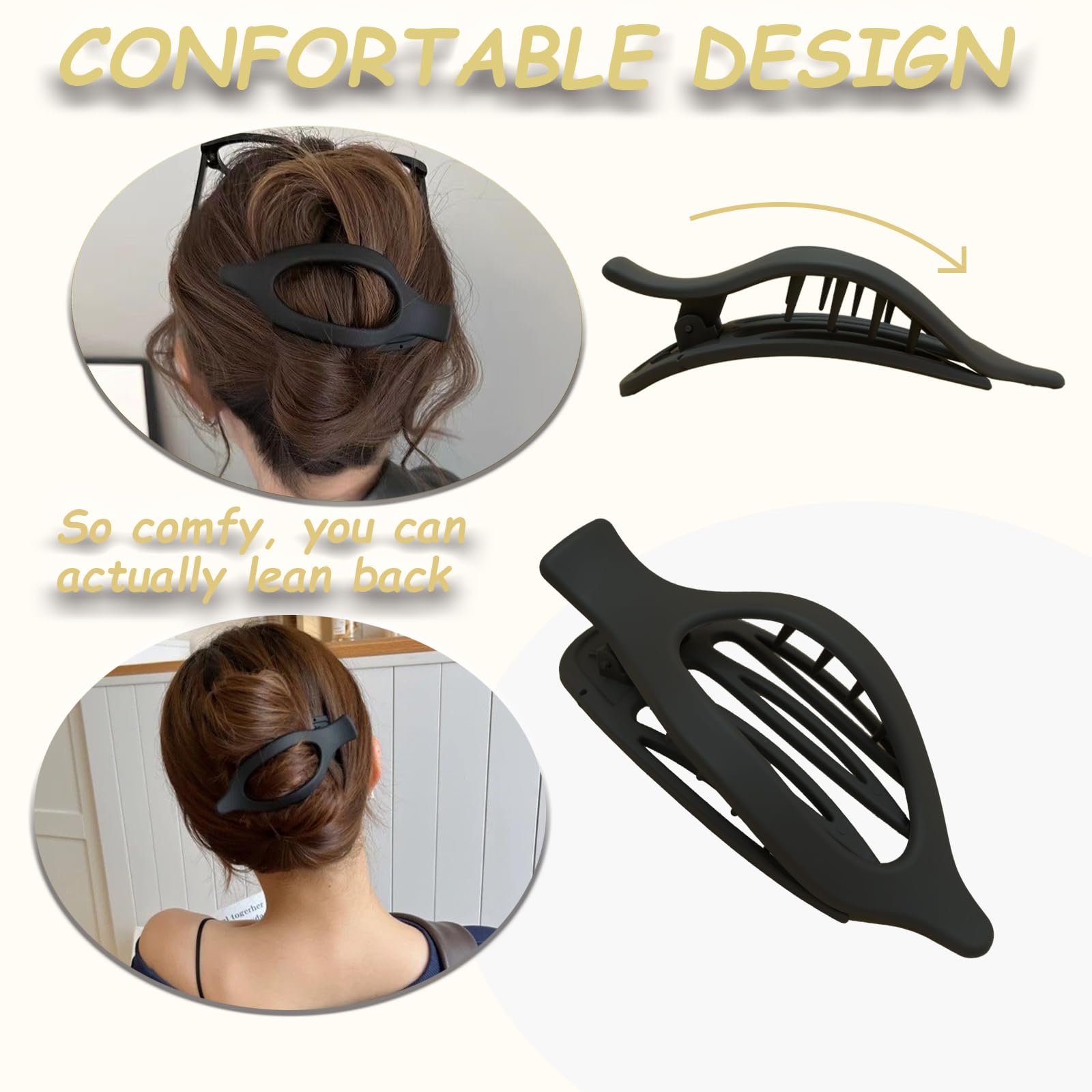 Styling demonstration using Pmueuff duckbill hair clips