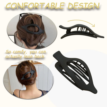 Styling demonstration using Pmueuff duckbill hair clips