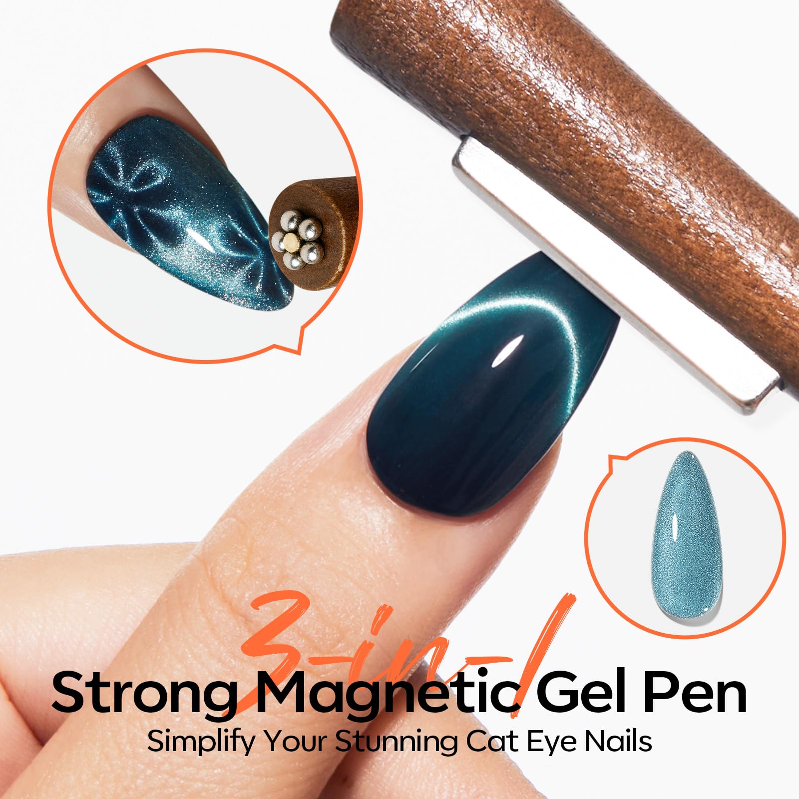 Modelones magnetic nail art wands and sticks collection