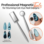 Professional nail design tools arranged for manicure application