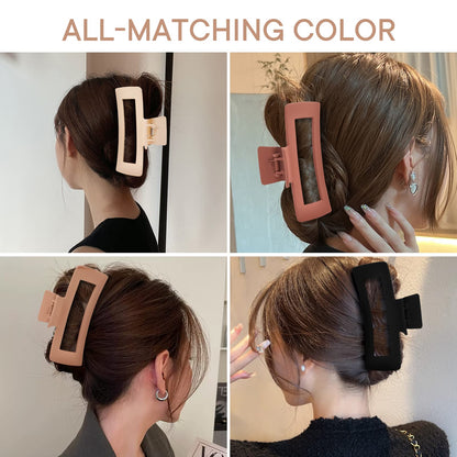Professional hair styling with Minmunjiu extra large claw clips