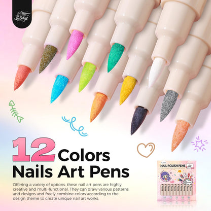 Close up of 0.7mm fine tip nail art marker