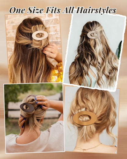 Model using Mesovor flat hair clip for yoga activity