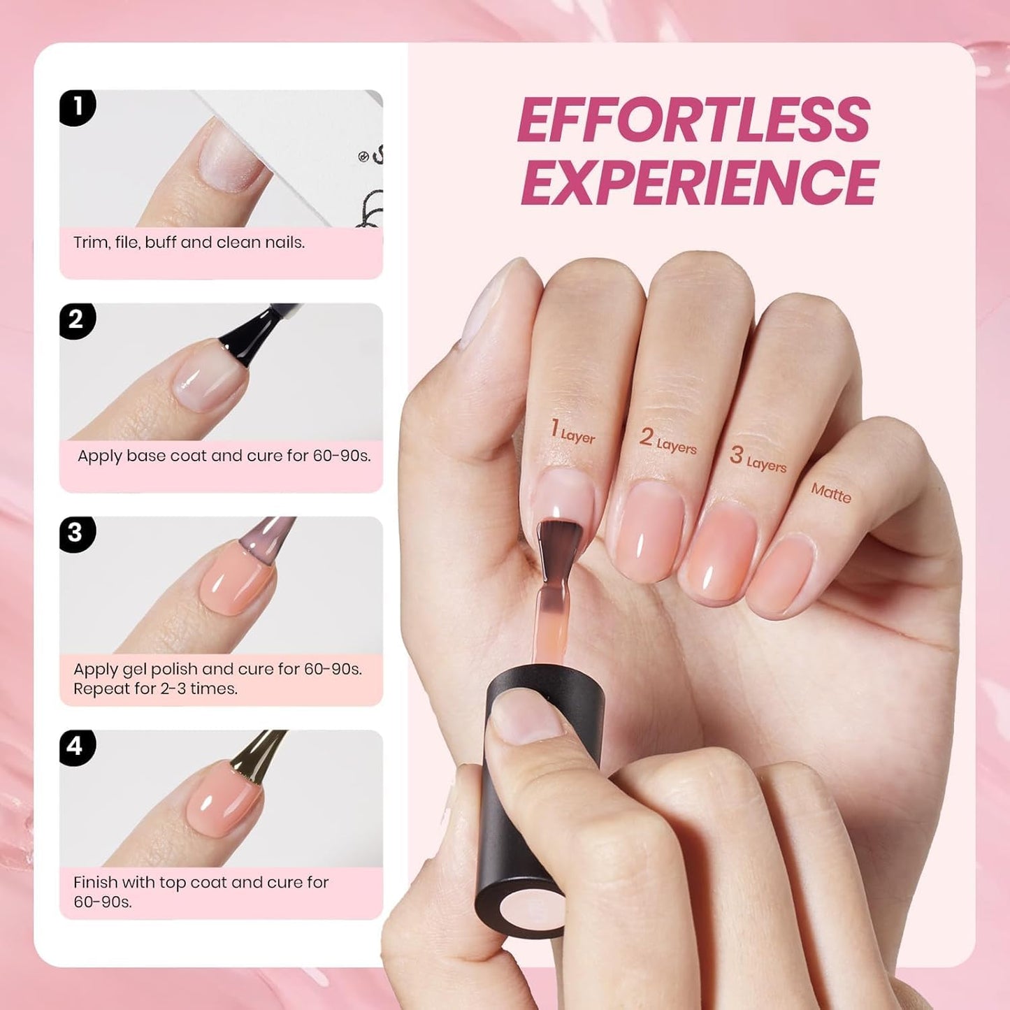 Beetles crystal ice collection gel polish swatches