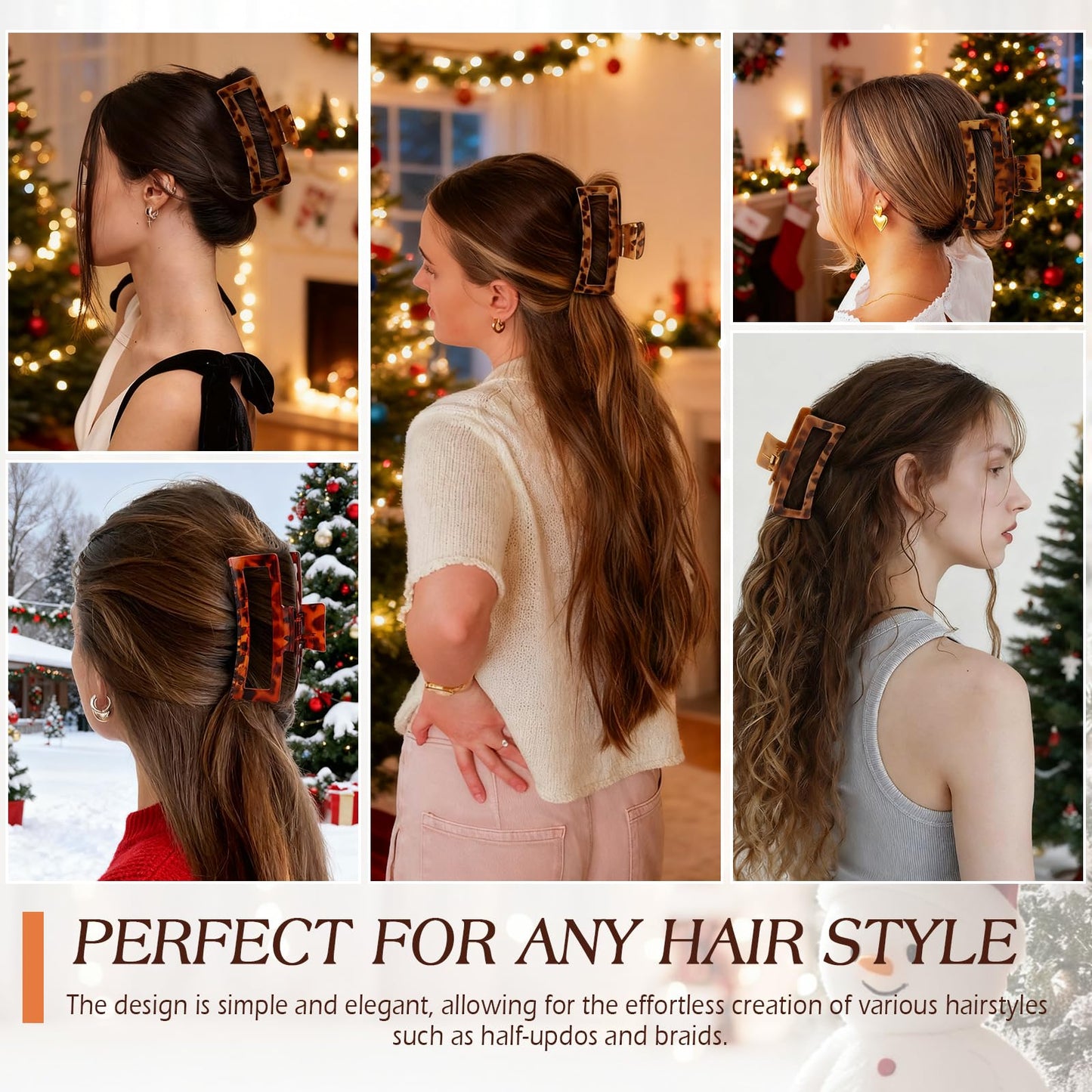 Product packaging for Glaudmeiss imported hair styling clips