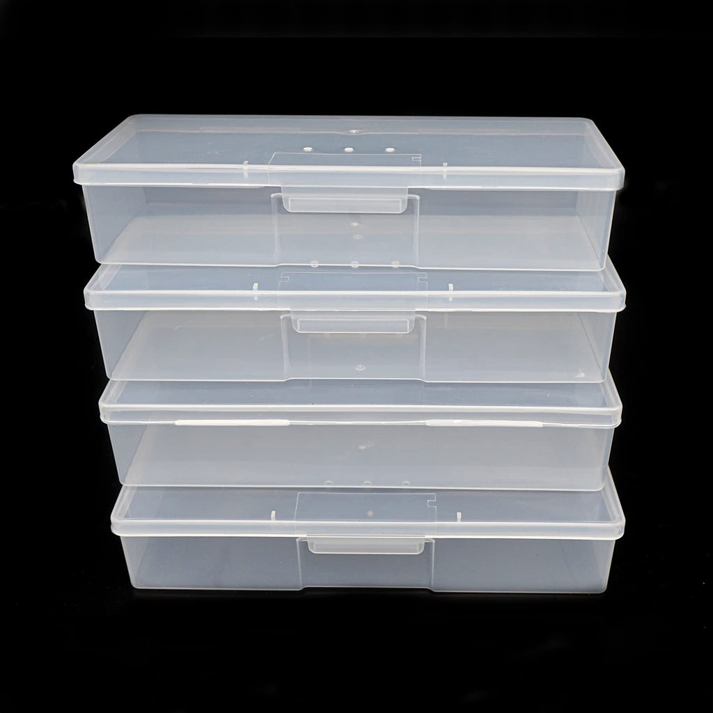 Lokyango plastic tool box angled view highlighting slim dimensions