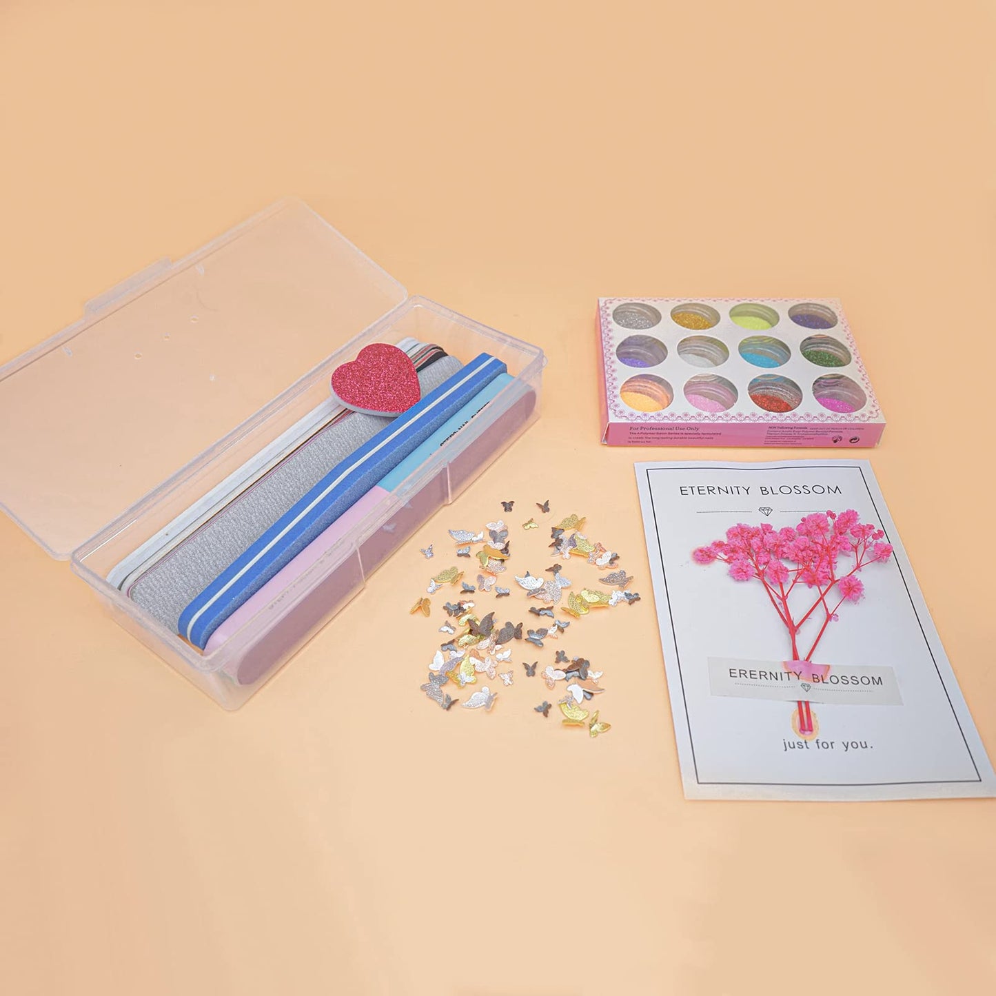 Grouped set of Lokyango clear storage cases for pedicure kits