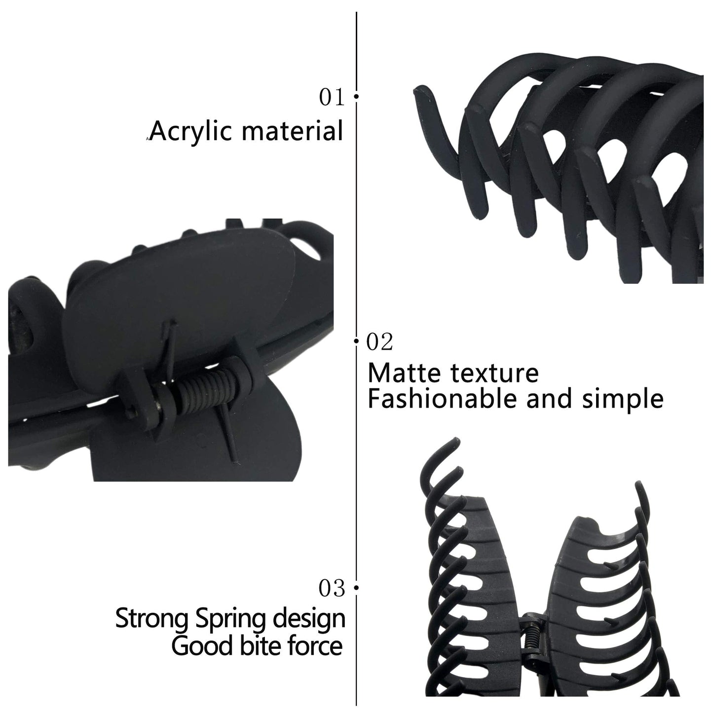 Side profile of Owiizi leopard print hair claw clip on model hair