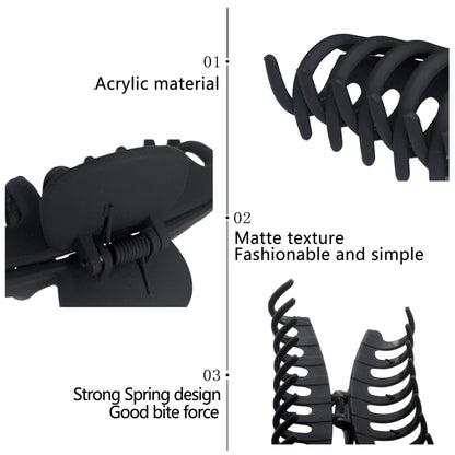 Side profile of Owiizi leopard print hair claw clip on model hair