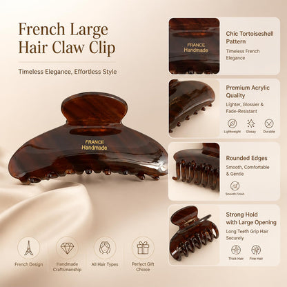 Zhoumeiwensp acrylic hair clip showing comb teeth detail