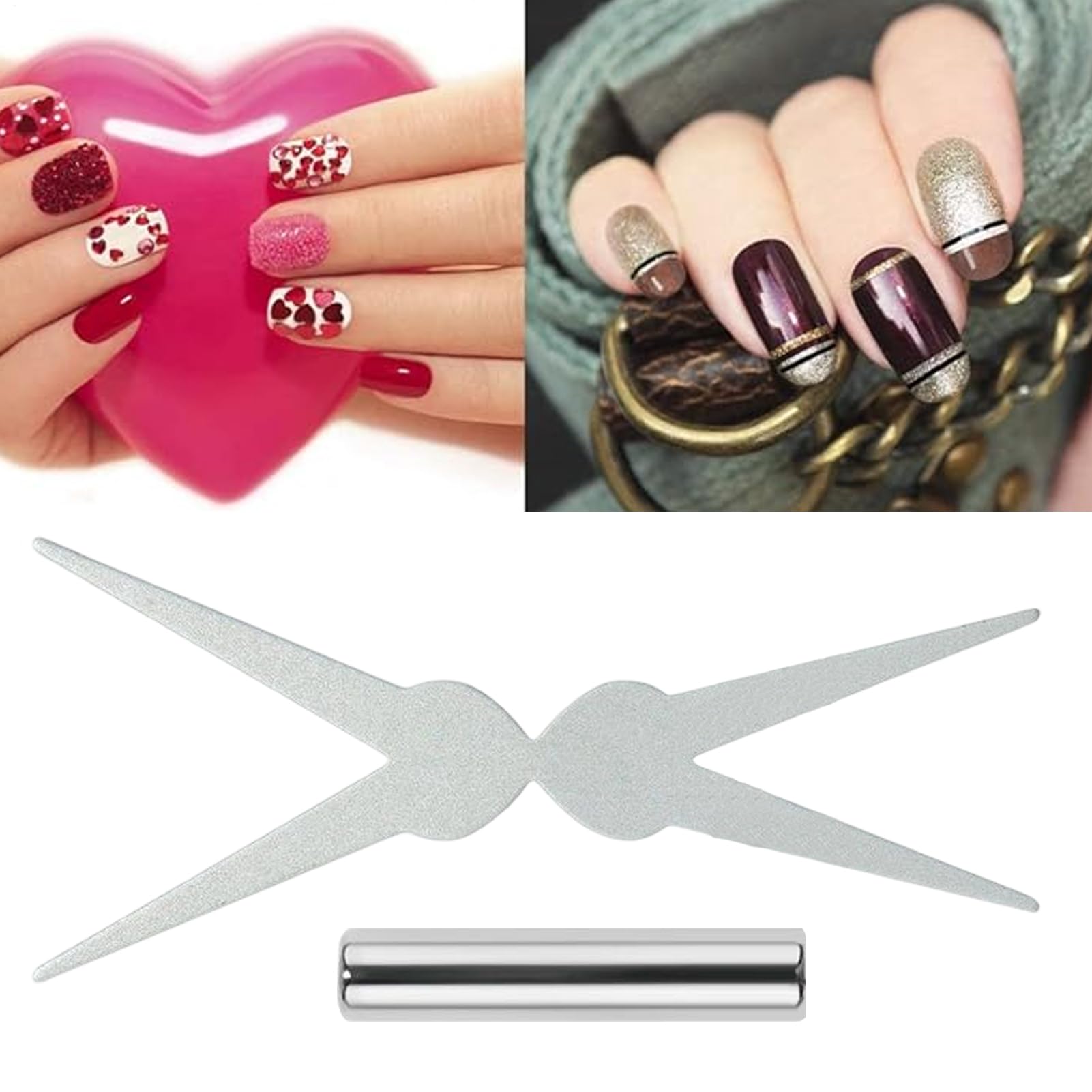 Demonstration of 3D magnetic effect created on gel nail polish