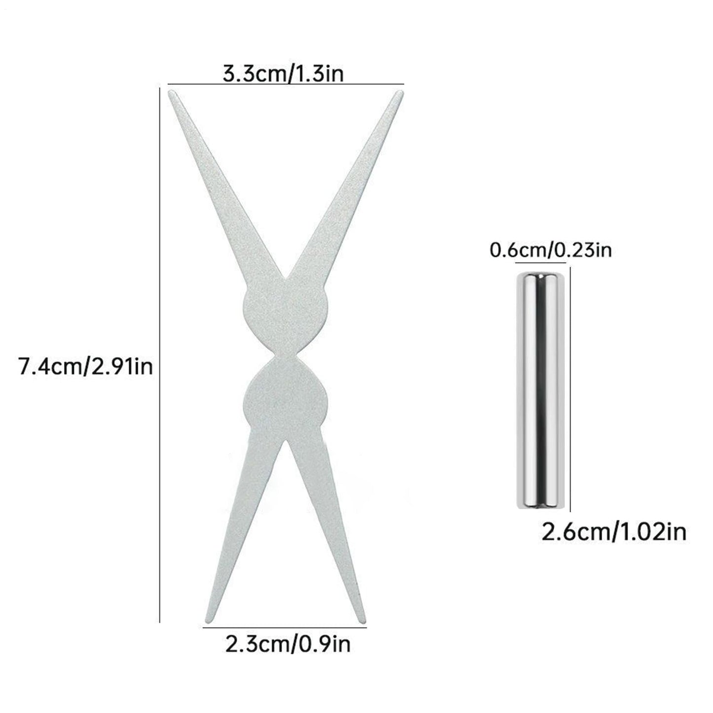 Efficient nail art magnetic pen set for cat eye gel polish