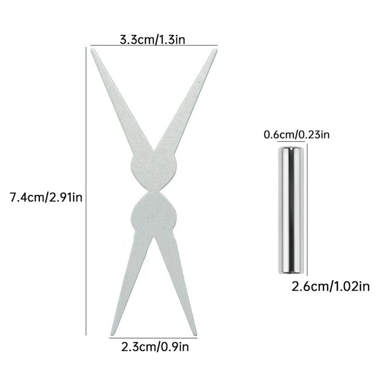 Efficient nail art magnetic pen set for cat eye gel polish
