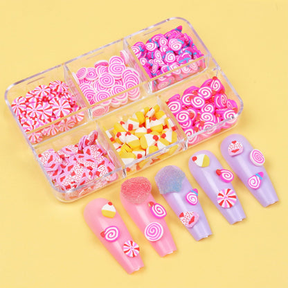 Tyuimhx polymer clay nail art slices for DIY crafts