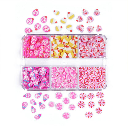 6-grid storage case for nail art accessories