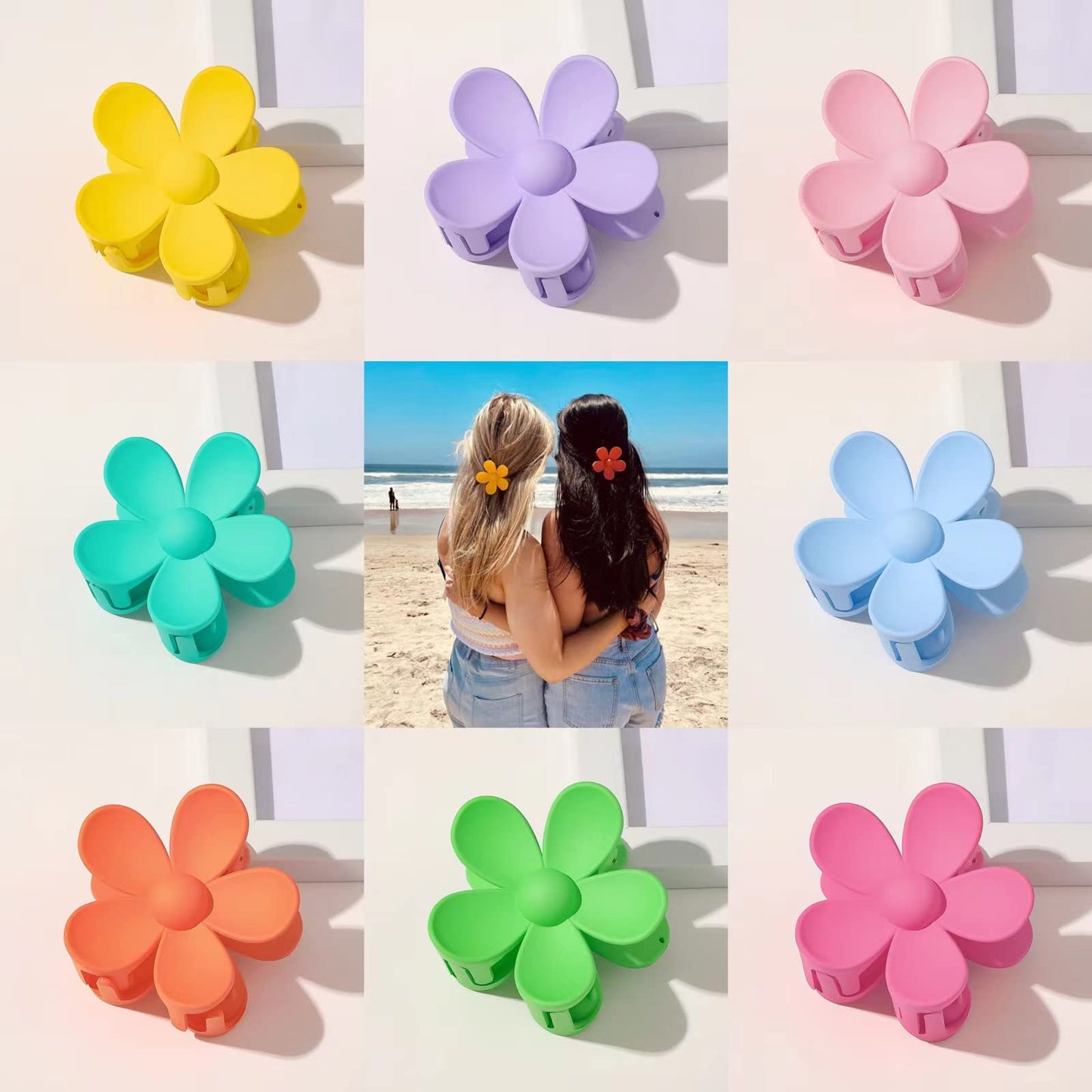 Close up of Janfun hair clip showing matte texture and durability