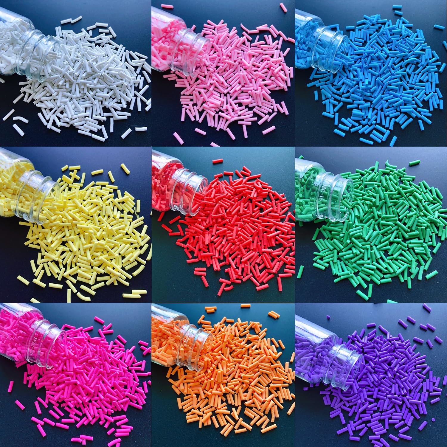 Educational display of LiLiPAi polymer clay sprinkles