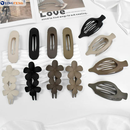 Assorted colors of Yingfeng flat hair clips for thin and thick hair