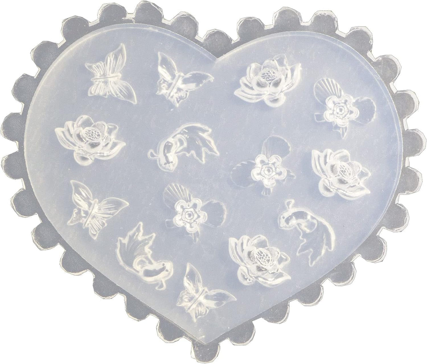 Reusable bowknot mold for custom acrylic nail charms