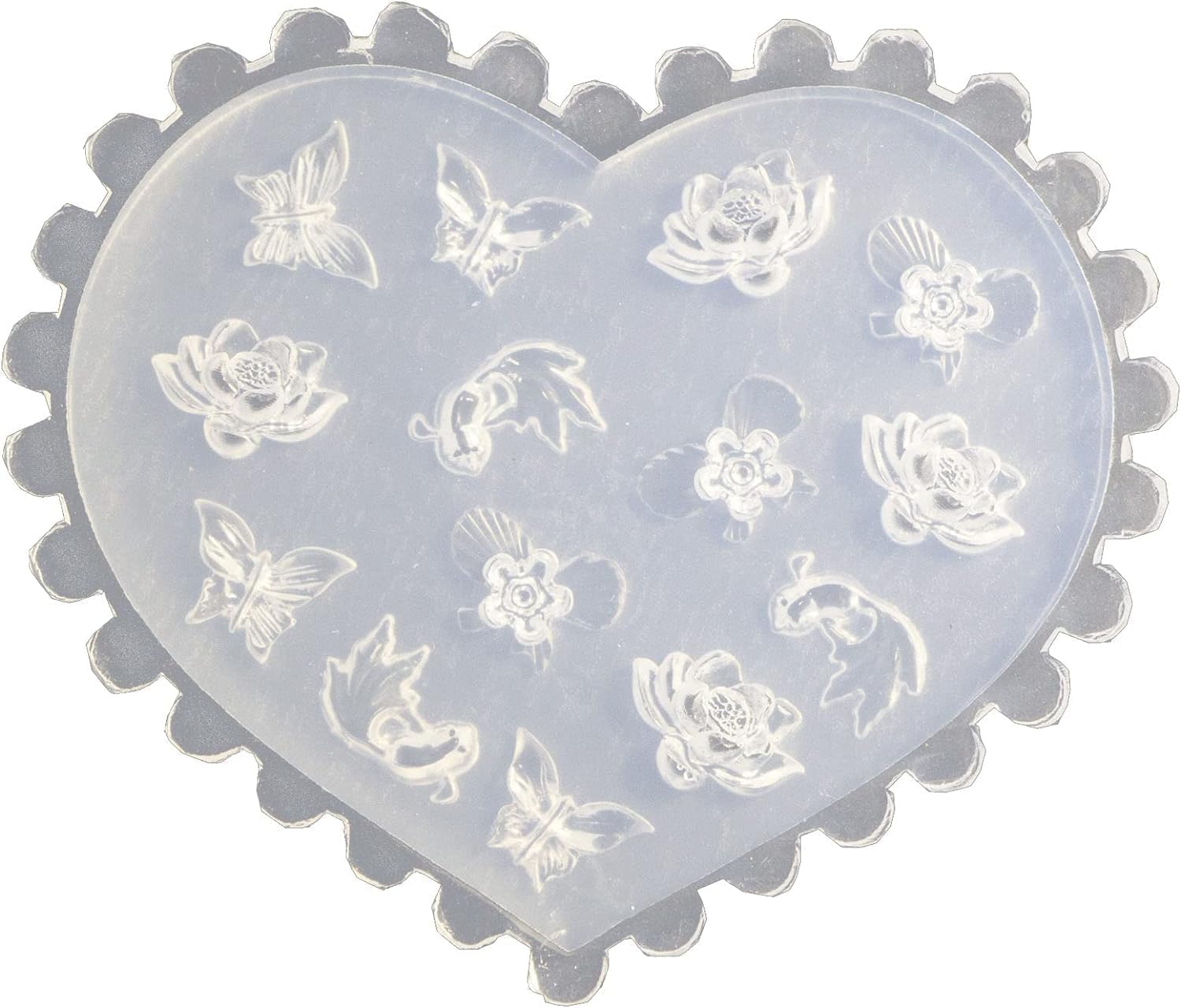 Reusable bowknot mold for custom acrylic nail charms