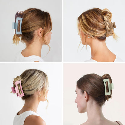 Assorted colors of Vigorpace matte hair claw clips