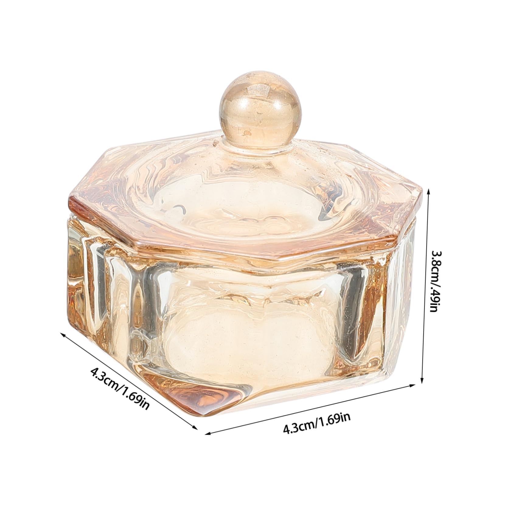 Nolitoy glass dappen dish for acrylic powder mixing