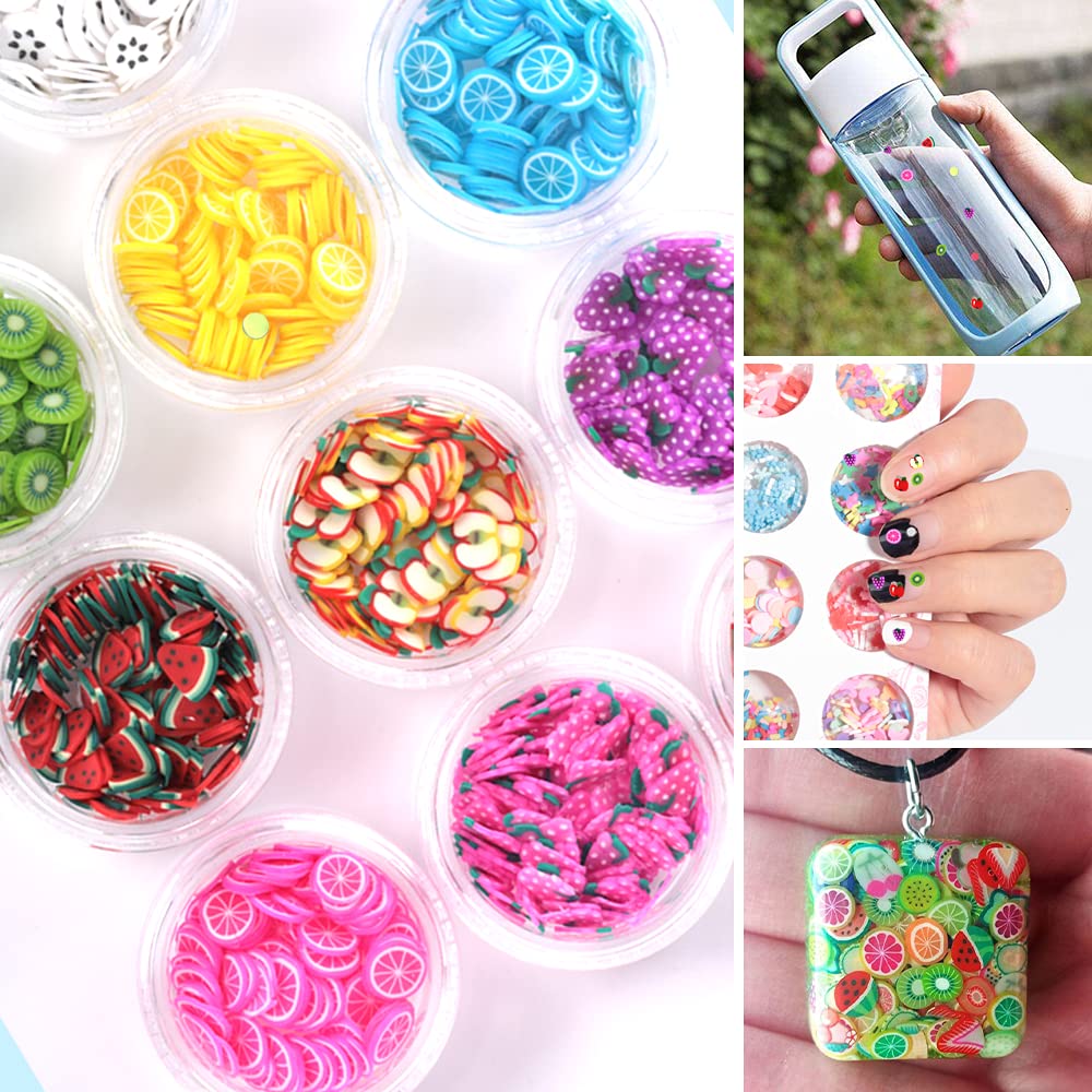 Fandamei beauty and personal care kit packaging featuring assorted three dimensional resin charms for multi purpose face makeup look