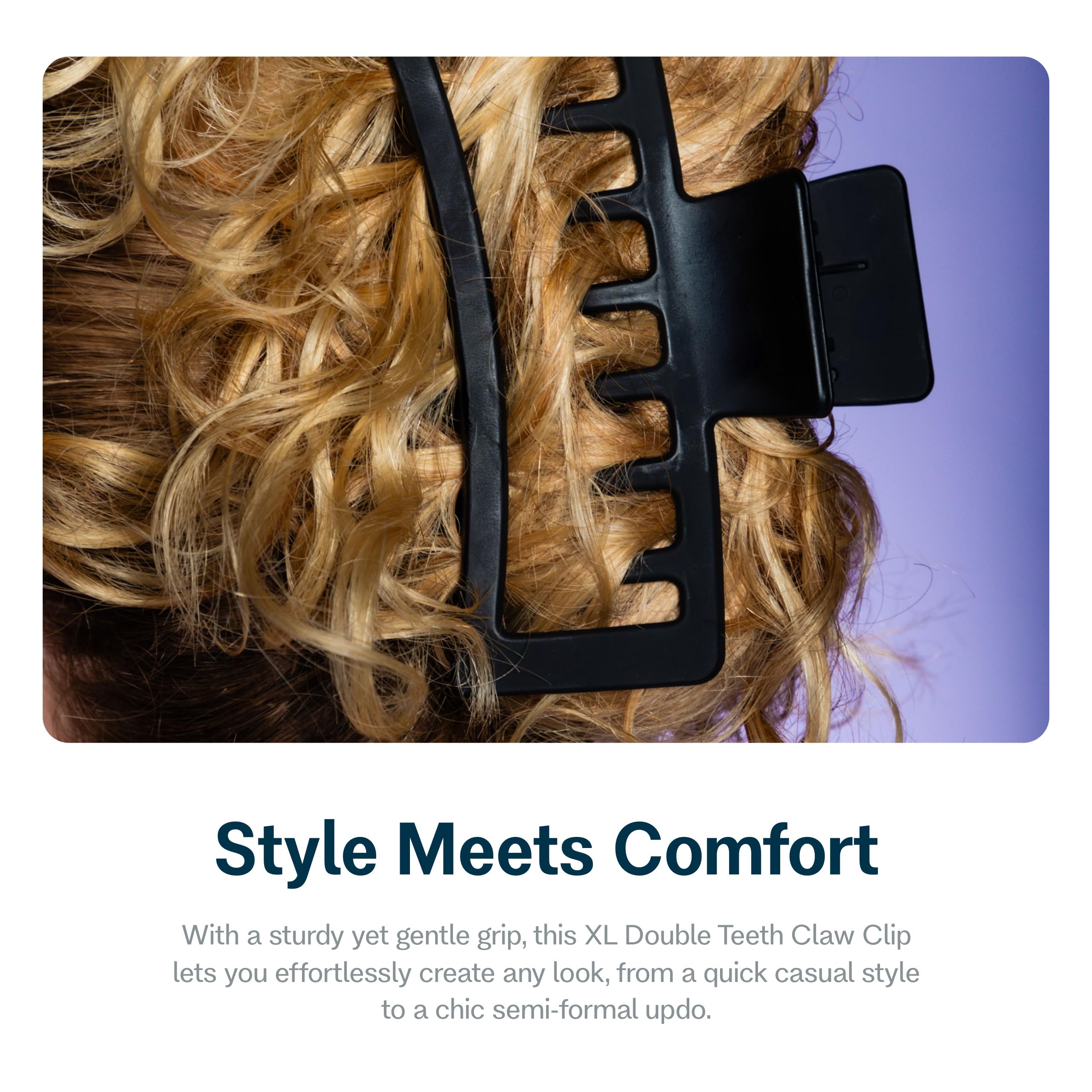 Gimme Beauty XL claw clip holding thick hair