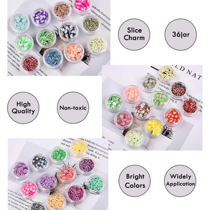 Close up view of safe polyvinyl chloride resin confetti used for textured DIY slime making.
