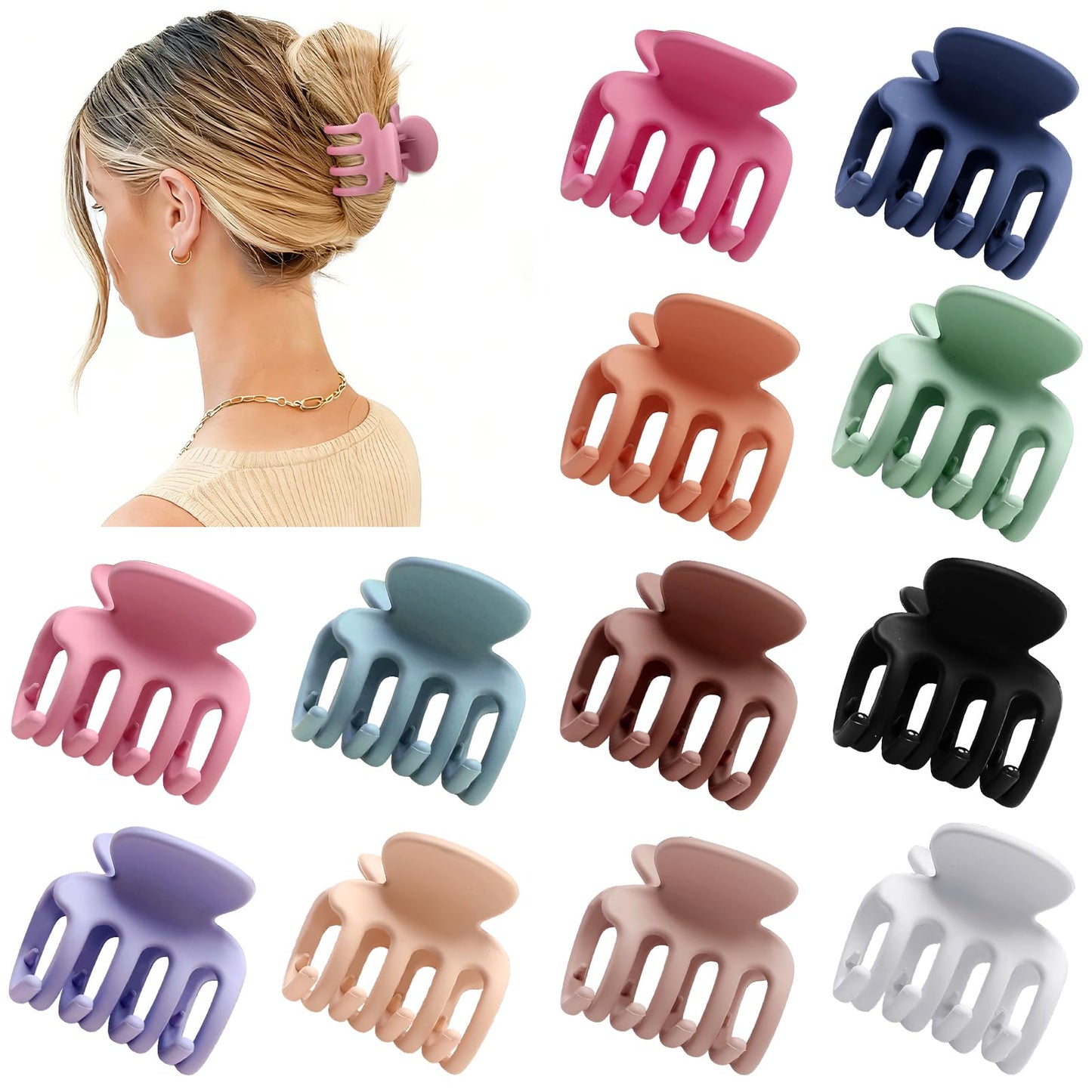 Sisiaipu imported twelve count matte claw clip package details