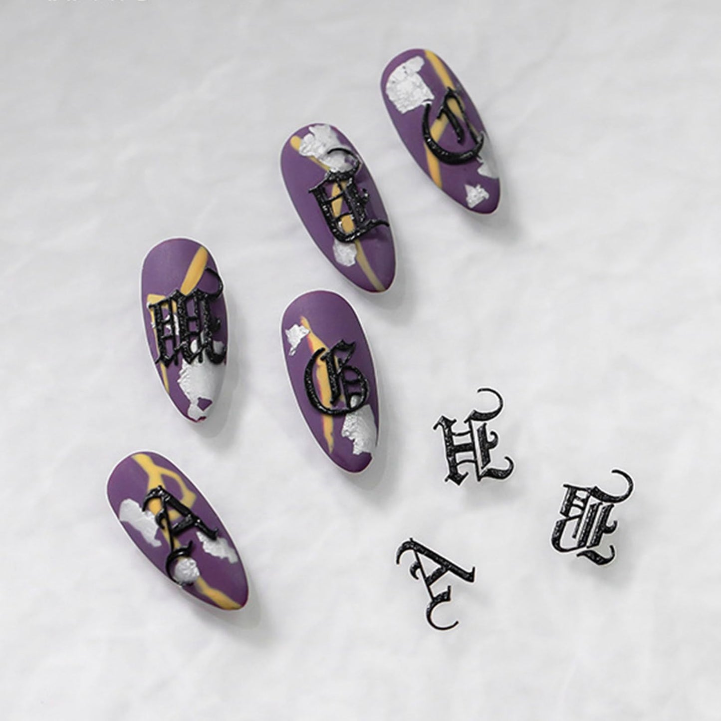Bynnix nail carving mold set for acrylic nail design