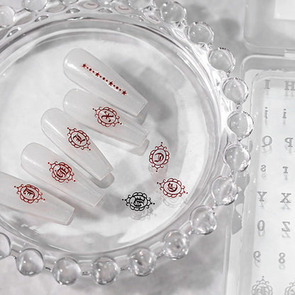 DIY nail art tools featuring butterfly silicone carving mold