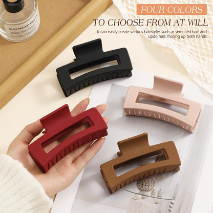 Adornish hair claw clips demonstrating non-slip hold on hair