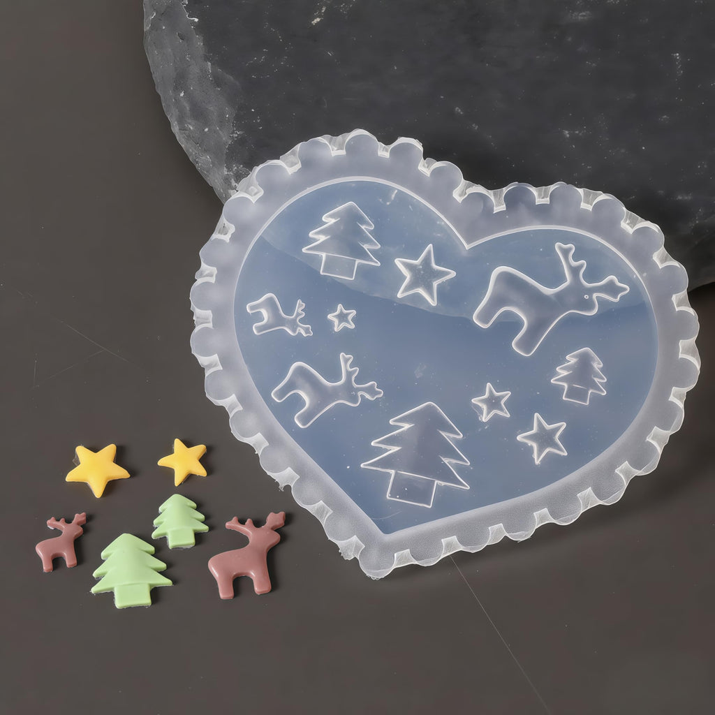 Pizadix 3D festive nail charms created with silicone mold