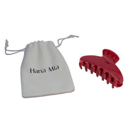 Detailed texture view of Hana Mia red hair clip